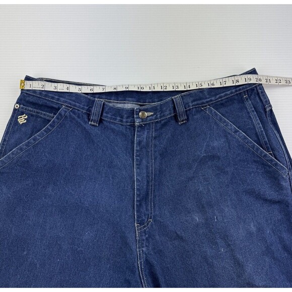 Rocawear Denim Carpenter Shorts Men’s 42 Blue Baggy Hip Hop Y2K Streetwear - Picture 10 of 15